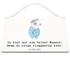 Mr. & Mrs. Panda Schild Klempnerin Herz DIN A6 - Weiß - Produktbild-Vorschau 3