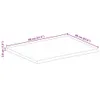 vidaXL Blat 80x60x3,8 cm krawędź z litego drewna Szorstkie Podgląd zdjęcia produktu 11