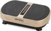 A gold and black vibration plate with a digital display and textured surface, shown from a slightly elevated angle on a white background. Náhled obrázku produktu