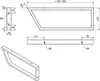 Waschtischkonsole vorne schräg TWK500 500 x 150 mm Produktbild-Vorschau 4