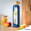 Szklana butelka Wessper z silikonowym pokrowcem – 1 l – z Podgląd zdjęcia produktu 12