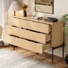 Credenza Merax con texture 3D e 6 cassetti, effetto legno,  Anteprima dell’immagine prodotto 2