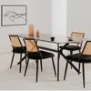 CALICOSY - Lot de 4 chaises avec cannage naturel et Voir les images du produit 8