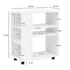Étagère WL5.694 Blanc 60 x 75 x 35 cm Chariot à étagères Voir les images du produit 9