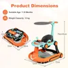 COSTWAY 7 in 1 Lauflernhilfe, Lauflerwagen mit Verdeck, Produktbild-Vorschau 3