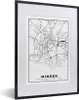MuchoWow® Gerahmtes Poster Minden - Stadtplan - Karte 30x40 Produktbild-Vorschau 1