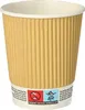 Trinkbecher, Pappe 0,2 l Ø 8 cm · 9 cm natur Ripple Wall Produktbild-Vorschau 1