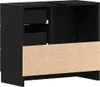 Waschbeckenunterschrank Schwarz Eichen-Optik 63x30x54 cm, Produktbild-Vorschau 8
