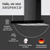 Respekta Cara Dunstabzugshaube 90 cm Schwarz-Matt mit Produktbild-Vorschau 4