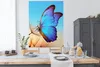 MuchoWow® Poster Schmetterling - Löwenzahn - Blau 120x160 Produktbild-Vorschau 3