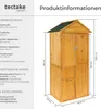 tectake® Gartenschrank mit Satteldach Kadi 80,5 x 60 x Produktbild-Vorschau 5