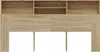 vidaXL Čelo postele s policami dub Sonoma 200x19x103,5 cm Náhľad obrázku produktu 3