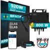 SUNNIVA 920W Balkonkraftwerk BIFAZIAL FULLBLACK komplett Produktbild-Vorschau 1