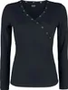 Black Premium by EMP Damen schwarzes Langarmshirt mit Ösen Produktbild-Vorschau 1