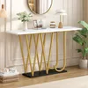 MODFU Eettafel, houten keukentafel, keukentafel met gouden Productafbeelding-voorbeeld 9