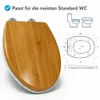BigDean Toilettendeckel mit Absenkautomatik in Holzoptik Produktbild-Vorschau 3