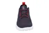 A front view of a blue and red Geox sneaker against a white background. Produktbild-Vorschau