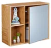 Relaxdays Spiegelschrank, 2 offene Fächer, mit Spiegeltür, Produktbild-Vorschau 1