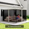 Outsunny Moskitonetz für 3x3 Pavillon 4 Seitenteile Produktbild-Vorschau 2