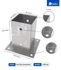 GeZu Impex Aufschraubbodenhülse 91 x 150 mm Feuerverzinkt Produktbild-Vorschau 2