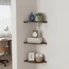 Regał narożny Relaxdays, wymiary: 3 x 30 x 30 cm, drewno Podgląd zdjęcia produktu 2
