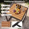 Set di mobili da giardino in polyrattan COSTWAY, set da Anteprima dell’immagine prodotto 4