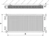Mexen C22 radiateur panneau 500 x 1000 mm, connexion Voir les images du produit 6