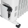 Close-up of the power cord and plug of a white electric oil radiator. Anteprima dell’immagine prodotto