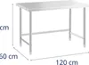 Royal Catering Edelstahl-Arbeitstisch - ECO - 120 x 60 cm - Náhled obrázku produktu 8