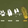 Spreadshirt Jäger Fuchs Hirsch Reh Eber Fährte Männer Produktbild-Vorschau 2