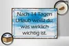 Holzschild Spruch 30x20cm nach 14 Tagen Urlaub weißt du Produktbild-Vorschau 2