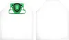 Two vacuum cleaner bags are shown against a white background. One bag has a green plastic attachment. Produktbild-Vorschau