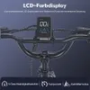 Close-up of an electric scooter's handlebars and display screen. Podgląd zdjęcia produktu