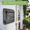 banjado Design Briefkasten Stahl schwarz mit Zeitungsfach Produktbild-Vorschau 3