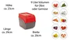 Novaliv 3x Groß 9l rot Kartoffel Kartoffelbox Produktbild-Vorschau 2