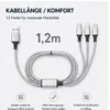 3in1 Ladekabel Set USB-C Lightning Micro-USB 3er Pack 1,2m, Produktbild-Vorschau 4