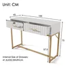 OKWISH Coiffeuse 100x45x75 cm - 2 Tiroirs Pieds Métal - Voir les images du produit 7