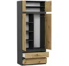 Šatníková skriňa s nadstavcom 90 x 234 cm FRAMIRE B-9-NTIP Náhľad obrázku produktu 3