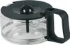 A glass coffee pot with a black lid and handle. Produktbild-Vorschau