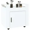 Carrello da ufficio vidaXL, bianco lucido, 60x45x60 cm, Anteprima dell’immagine prodotto 4