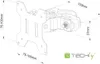 Supporto a palo Techly per monitor da 13-30", nero Anteprima dell’immagine prodotto 3