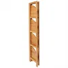A folded wooden shelf unit shown from the side against a white background. Produktbild-Vorschau