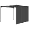 Padiglione da giardino con tenda laterale 3x3x2,25 m Anteprima dell’immagine prodotto 3