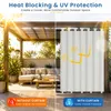 Outdoor Vorhang Extra Breit Leinenoptik Gardinen Produktbild-Vorschau 6