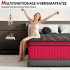 DEWINNER Matras 140x200, pocketveringmatras, dubbele laag Productafbeelding-voorbeeld 7