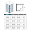 B.100x100xH.185cm Duschkabinen Eckeinstieg eckdusche 5mm Produktbild-Vorschau 5
