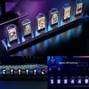 Vintage digitální budík, LED Nixie hodiny, RGB stolní Náhled obrázku produktu 4