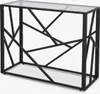 Tavolo da ingresso dal design moderno 100x40x78cm con piano Anteprima dell’immagine prodotto 3