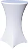 Stehtisch Husse Weiss Ø 80 cm mit Fußlaschen Stretch Produktbild-Vorschau 1