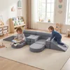 COSTWAY 10-częściowa modułowa sofa do zabawy z zdejmowaną i Podgląd zdjęcia produktu 2